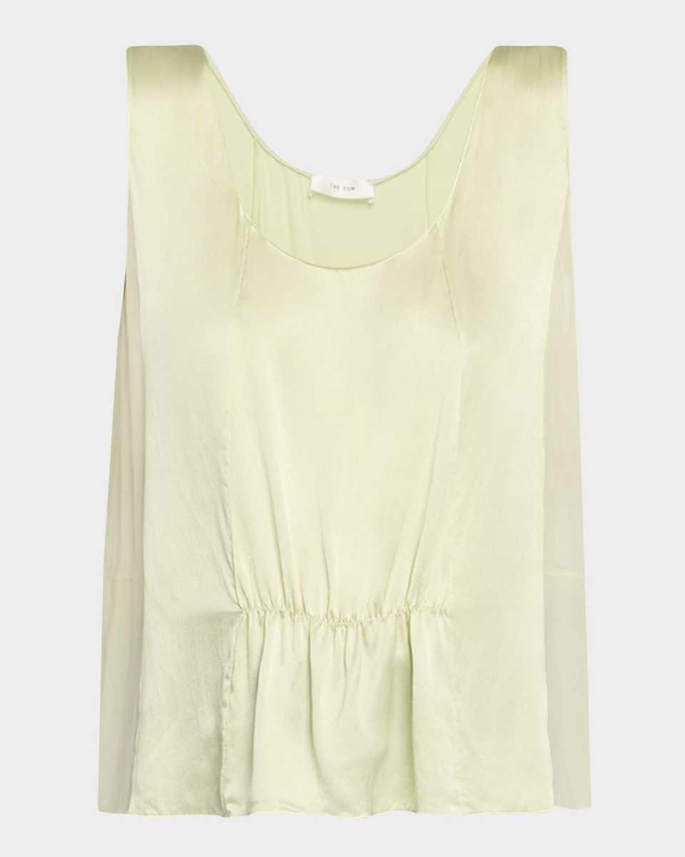 Dinara Boxy Silk Top